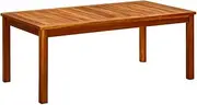 Outdoor Coffee Table, All-Weather Side Table with Slatted Tabletop Design, Patio Furniture Wooden Garden Table Patio Side Table End Table 110x60x45 cm Solid Acacia Wood