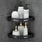 Adhesive Corner Shelf 2-Tier Bathroom Shower Caddy Organizer for Kitchen