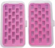 2 Sets of Bobbin Holder Organizers Sewing Machine Bobbins Storage Box Contain 28
