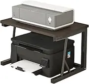 Printer Stand,Small Desktop Printer Stand,Home Office Desk Organizer,Very Suitable for Desk Home Office Scanner(Black)