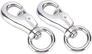 KALLORY 2pcs Hammock Swivel Hook Durable Hanging Chair Swivel Hooks for Outdoor Indoor Use Easy Installation High Load Capacity for Swing Chairs Hammocks