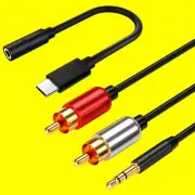 Type to C 3.5mm Adapter & RCA Cable for for Samsung Galaxy S21 Ultra SM-G998U1