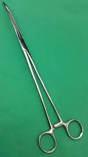 1 EA New 12" Curved Hemostat Forceps Locking Clamps - Stainless Steel A+Quality