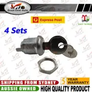 Keyed Alike Cylinders x4 - Lockable Flush Folding T Handle Toolbox Express Post