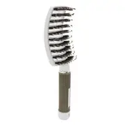 2 Pcs Curved Comb Massage Comb for Curly Hair Ribs Comb White_With hair type