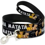 Pet Leash - Lion King Simba & Nala HAKUNA MATATA - 6 Feet Long - 1" Wide
