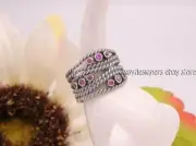NEW Authentic Pandora HIDDEN ROMANCE Rhodolite Ring 50 5 190863RHL RETIRED