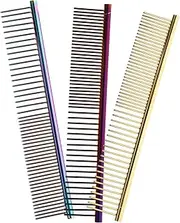 WOONEKY 3pcs Pet Comb Daily Use Dog Hair Comb Cat Grooming Comb Cat Grooming Tool Convenient Dog Hair Comb Portable Dog Comb Wear-resistant Cat Hair Comb Dog Comb for Grooming Cats Comb
