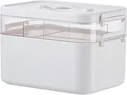 Double Layer Medical Box Portable Trash Can, First Aid Kit, Storage Organizer for Travel, Outdoor Activities