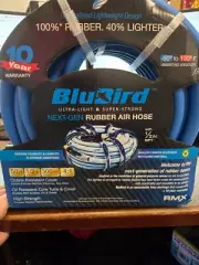 BlueBird BB3850-QC Blubird Rubber Air Hose Assembly 3/8in X 50ft W/ Quick
