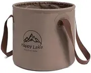 Clearence Sale! Senyango Portable Folding Bucket with Handle10L Fishing Bucket Wash Bucket Collapsible Water Container for Fishing Camping Car Washing #Brown