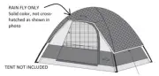 Rain Fly for 7'x5'x48" Rectangular Tent, Dicks 7548-B/G/R/P, FLY ONLY, NEW