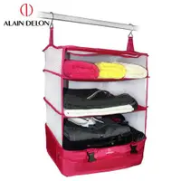 在飛比找ETMall東森購物網優惠-ALAIN DELON 亞蘭德倫 旅遊必備行動衣物櫃(紅)