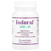 Optimox, Iodoral®, IOD-50, 50 mg, 30 Scored Tablets