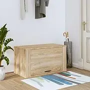 Wall-Mounted Shoe Cabinet Sonoma Oak 70x35x38 cm Engineered Wood,Shoe Racks & Organisers 18.06KG-821015