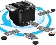 Mourumg Versatile 2-in-1 Automatic Card Shuffler & Dealer Machine- Efficient Shuffles 2 Decks, 360° Rotation with Wireless RC,Poker,Blackjack,UNO,Texas Hold'em, for Casino Game Enthusiasts