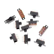 10 Pcs 2 Position DPDT 2P2T Panel Mount Vertical Slide Switch 6 Pin 0.5A -y-