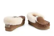 Outback Premium SheepskinUS Size 9M 10W Ugg Moccasins Slippers Chestnut Unisex