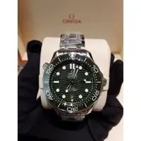 在飛比找蝦皮購物優惠-OMEGA SEAMASTER 300米 綠海馬 潛水腕錶 