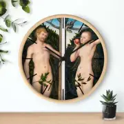 Masters of Art Lucas Cranach Adam and Eve Premium Wall Clock