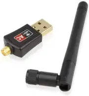 AC600Mbps Dual Band WiFi Dongle with 5dBi High Gain Antenna for Desktop Laptop
