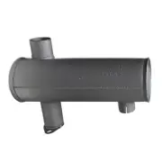 70243283 Horizontal Round Body Muffler Fits Allis Chalmers AC Tractor Model 190