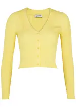 Jonathan Simkhai Ailany Ribbed-knit Cardigan - Yellow - S (UK8-10 / S) S (UK8-10 / S)