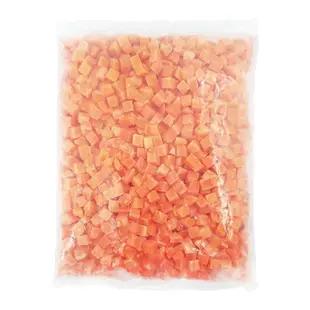 熟凍-紅蘿蔔丁(1kg/包)#紅丁-1I4A【魚大俠】AR079