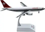 Pre-Built Model Aircraft 23CM 1/200 Scale Highly Detailed Aircraft Model for Swiss/Lufthansa A310-200 F-WZLH Die-cast Airplane Miniature Miniature Airplane Model
