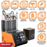 ANCEL ANJ600 GDI Piezo 6-Cylinder Car Fuel Injector Tester Cleaner Machine 110