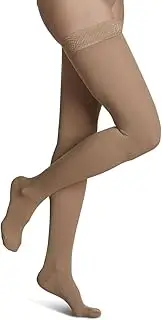 SIGVARIS Women's SELECT COMFORT 860 Closed-Toe Thigh-High Medical Hose 20-30mmHg