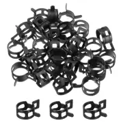 30 Pcs Fuel Line Clamps Spring Band Hose Clamps 19mm , Black