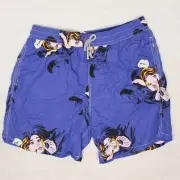 NEW McAlson Beach Swim Trunks Mens XXL Blue Pop Art Comic Print Lined Shorts