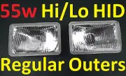 Hi/Lo semi sealed outer kit with 55W HID suits Toyota Landcruiser 60 80 series