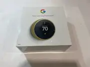 NEW Factory Sealed - Google Nest Smart Wi-Fi Learning Thermostat - Brass T3032US