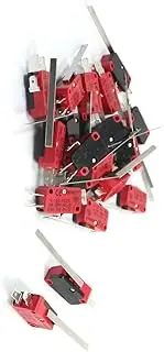 Micro Switch,Mini Switch, 20pcs NO NC Long Hinge Lever Enclose Micro Switch DC 110V V-153-1C25