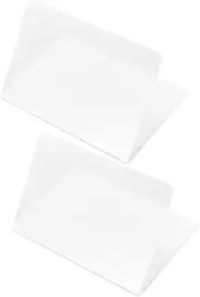 [BESPORTBLE] 2Pcs Reusable Plastic Wallet Inserts Portable Credit Card Holders with Page Slots and Page Slots Compact Organizer for Wallet Purse Safe and Practical Design