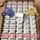 20W USB Type-C Wall Adapter Fast Charger PD Brick & Cord Power For iPhone Lot AU