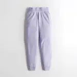 【HOLLISTER CO.】【零碼S】HC女棉長褲寬腰白字紫 F02220707-10