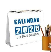 Desk Calendar 2025-2026 - Small Desk Top Calendar Of Year Of Snake | School Schedule, Planning & Organizing Supplies, Home Office Decoration