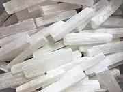Bulk Wholesale Lot: 2 lb Bulk 3" - 5" Selenite Logs Crystal Sticks Wand Blades