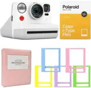 Now i-Type Camera - White + Instant Film (8 Exposures) + Bundle