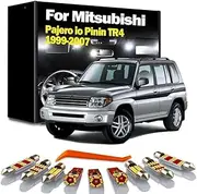 11Pcs LED Interior Map Dome Light Kit, For Mitsubishi Pajero Shogun Montero io Pinin TR4 1999-2005 2006 2007 Plate Lamp