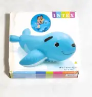 Super Rare Intex 56560 Blue Smiling Seal Ride On Inflatable Swimming Float
