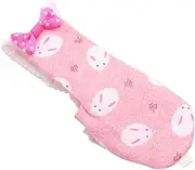 ERINGOGO Parrot Flight Suit with Strap Chic Pink Bunny Design for Parrots Pigeons Easy to Clean Comfortable Bird Clothes Supplies for Flight Everyday Wear