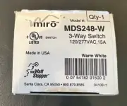 Wattstopper Legrand On-Q MIRO Companion 3-Way Switch Model# MDS248-W