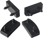 XIAONAN 54 mm, 20 Pieces, slatted Frame Brackets, Black, end caps, Side Brackets, Plastic Bed Slat Holder Sets, Holders, 54 mm x 9 mm (Inner Dimensions)