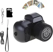 Zoomu Mini Camera Keychain, Tiny Nostalgic Camera, 1080p HD Mini Cameras with 8 Filters, LED Flash Light and HD Screen, 100 Mins Battery Life, Suitable for Carry-On (128G)