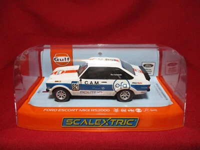 Scalextric Ford Escort MKII RS2000 Gulf Edition 1/32 Scale Slot Car MIB Unused
