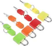 CIYODO 4pcs Keyed Padlocks with Keys Small Luggage Locks for Suitcases Backpacks Lockers Versatile and Security for Travel Daily Use